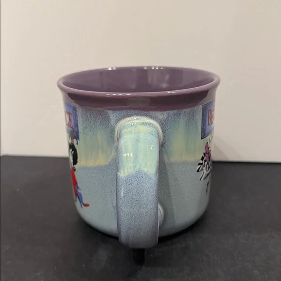 NEW Beetlejuice Mug with Lydia and Beetlejuice characters blue purple inside - Picture 4 of 9